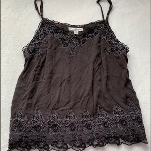 American Eagle Floral Lingerie Style Top